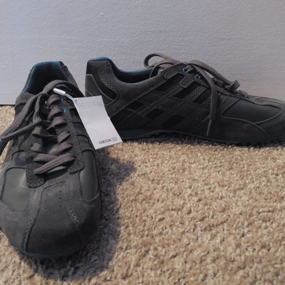 Geox Respira Grey Men's Shoes